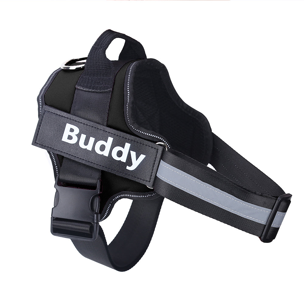 Custom No-Pull Dog Harness – Personalized Name & Phone Number Reflective Safety Vest PawVault