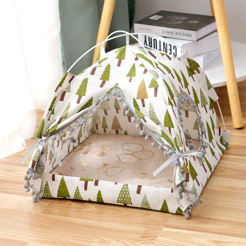 Luxury Cozy Cave Cat Tent – Enclosed Soft Plush Pet Bed for Cats & Small Dogs PawVault