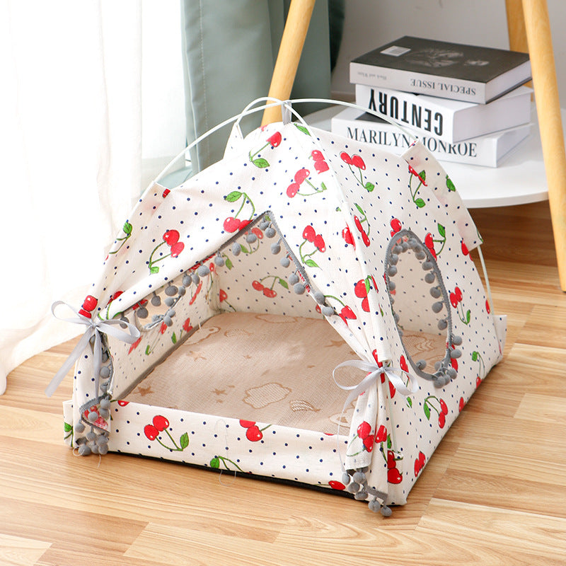 Luxury Cozy Cave Cat Tent – Enclosed Soft Plush Pet Bed for Cats & Small Dogs PawVault