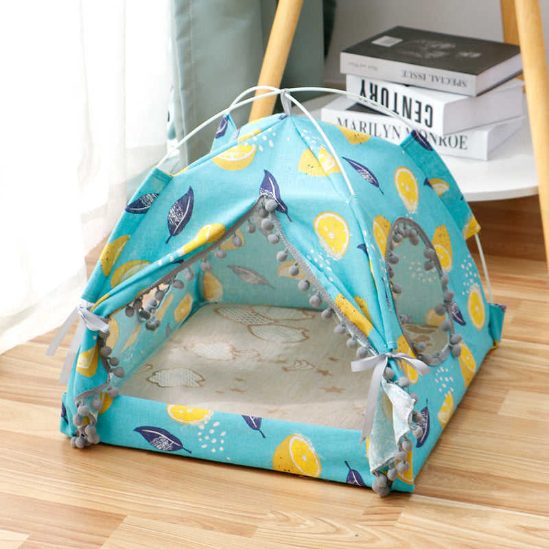 Luxury Cozy Cave Cat Tent – Enclosed Soft Plush Pet Bed for Cats & Small Dogs PawVault
