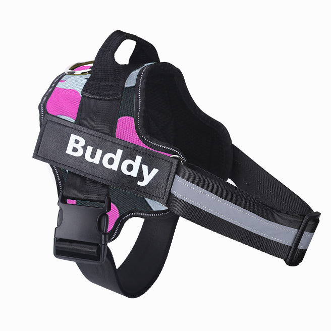 Custom No-Pull Dog Harness – Personalized Name & Phone Number Reflective Safety Vest PawVault