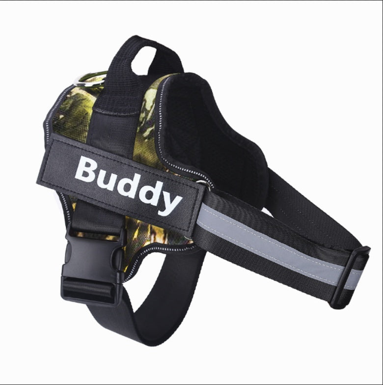 Custom No-Pull Dog Harness – Personalized Name & Phone Number Reflective Safety Vest PawVault